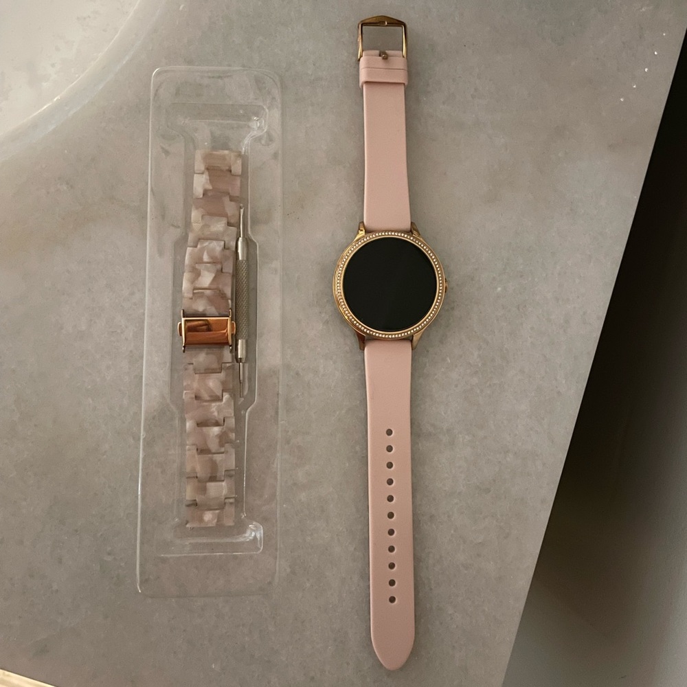 Fossil Gen 5E Blush Smartwatch with extra band